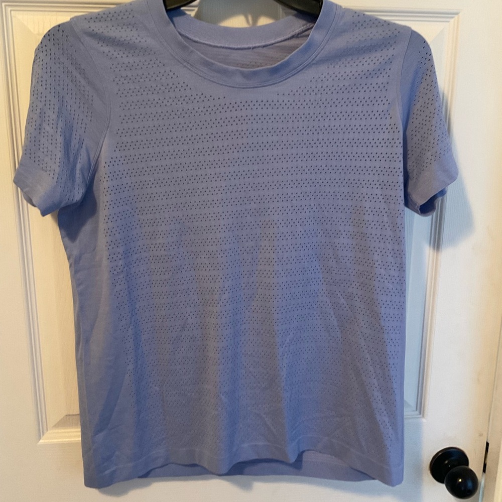 lululemon athletica Light Purple Perforated Tee